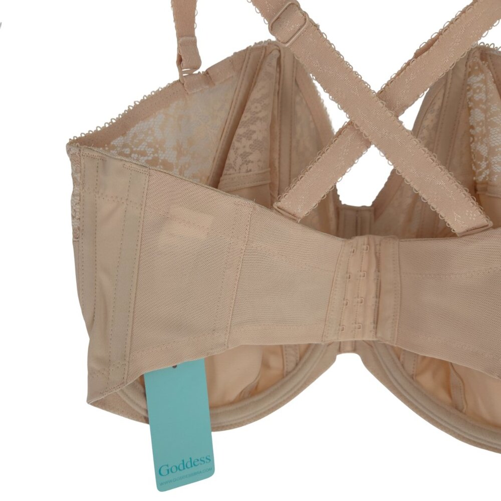 Goddess Underwired Strapless Bra Sand Supportive Convertible NWT - Picture 8 of 16